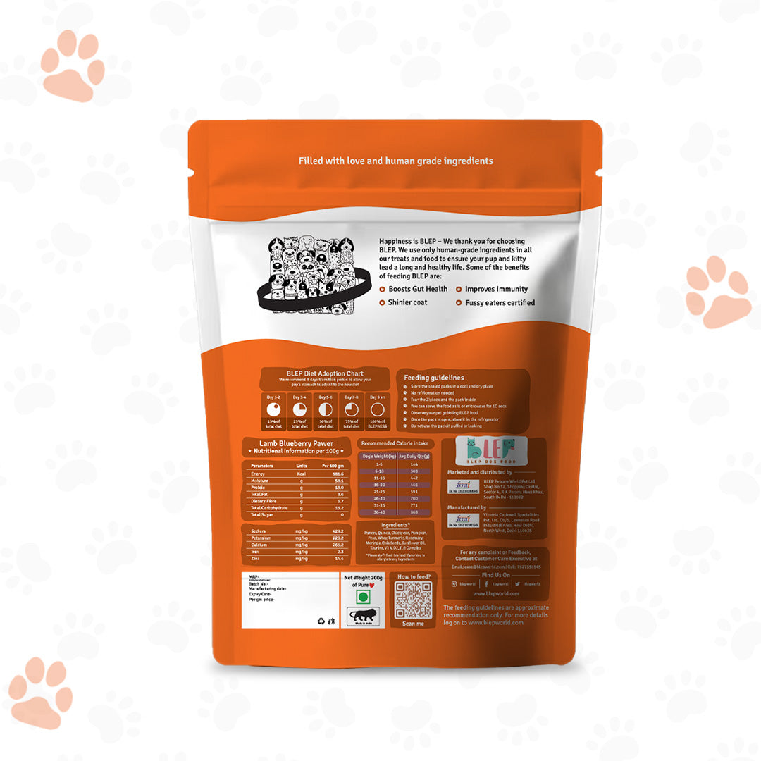 BLEP Paneer Quinoa Pawer Dog Wet Food (200g) image 2