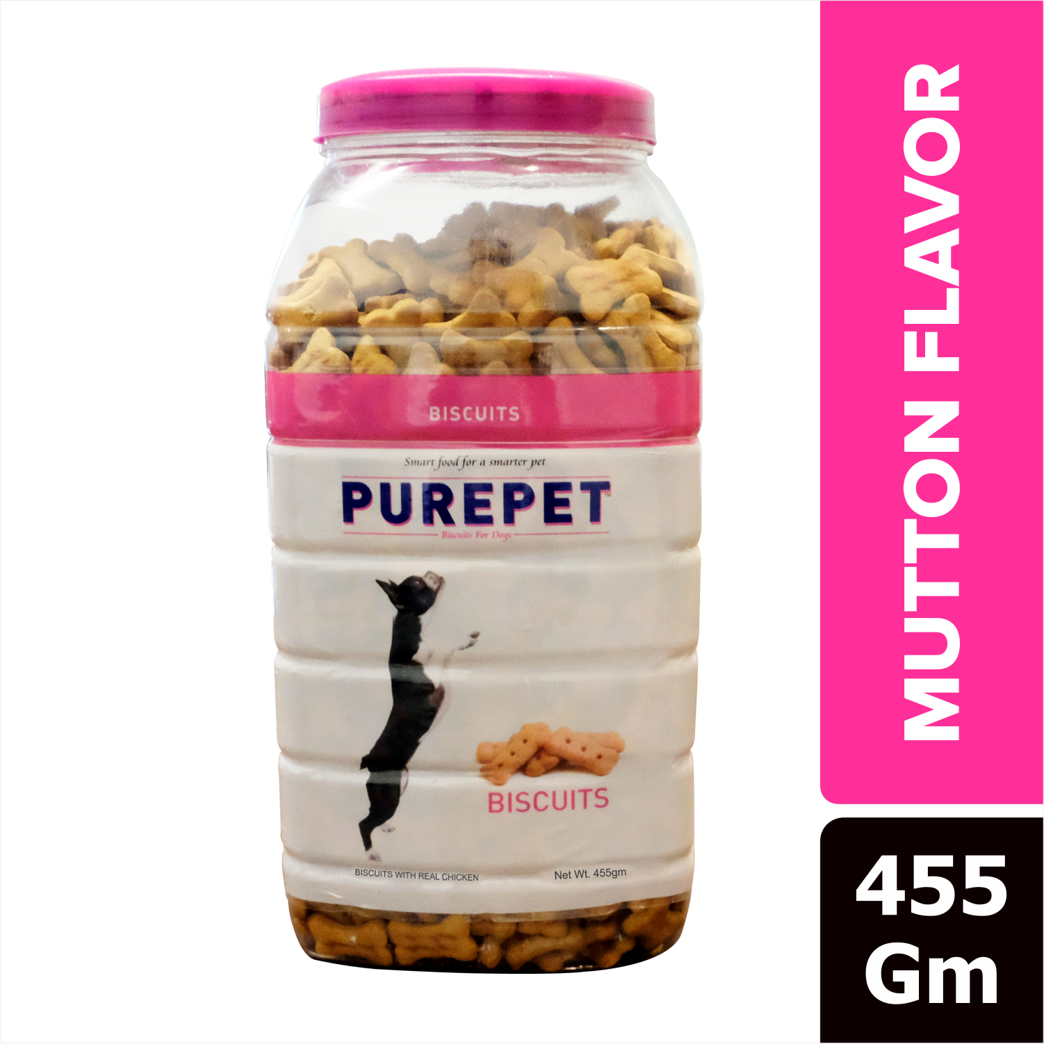 Purepet Mutton Flavour Real Chicken Biscuit Dog Treats image 8