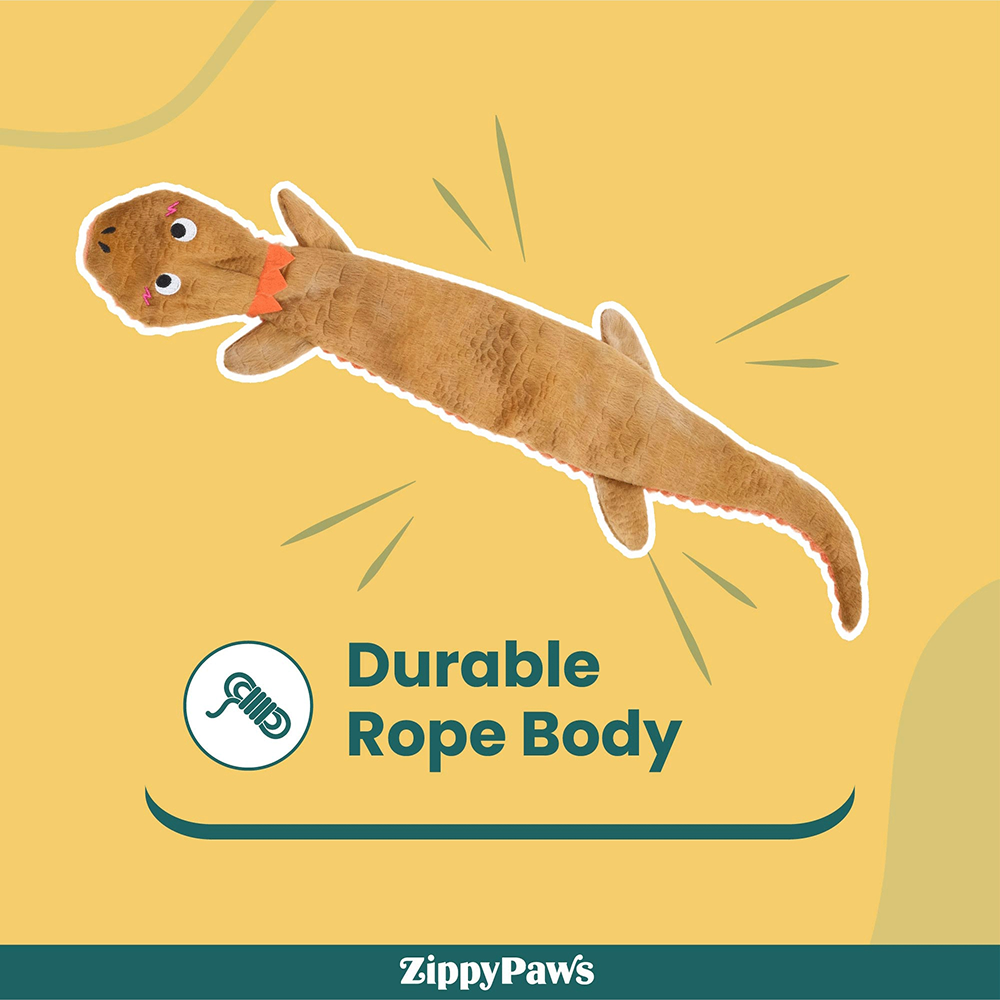 Zippy Paws Reptilez Bearded Dragon Rope Toy for Dogs image 2