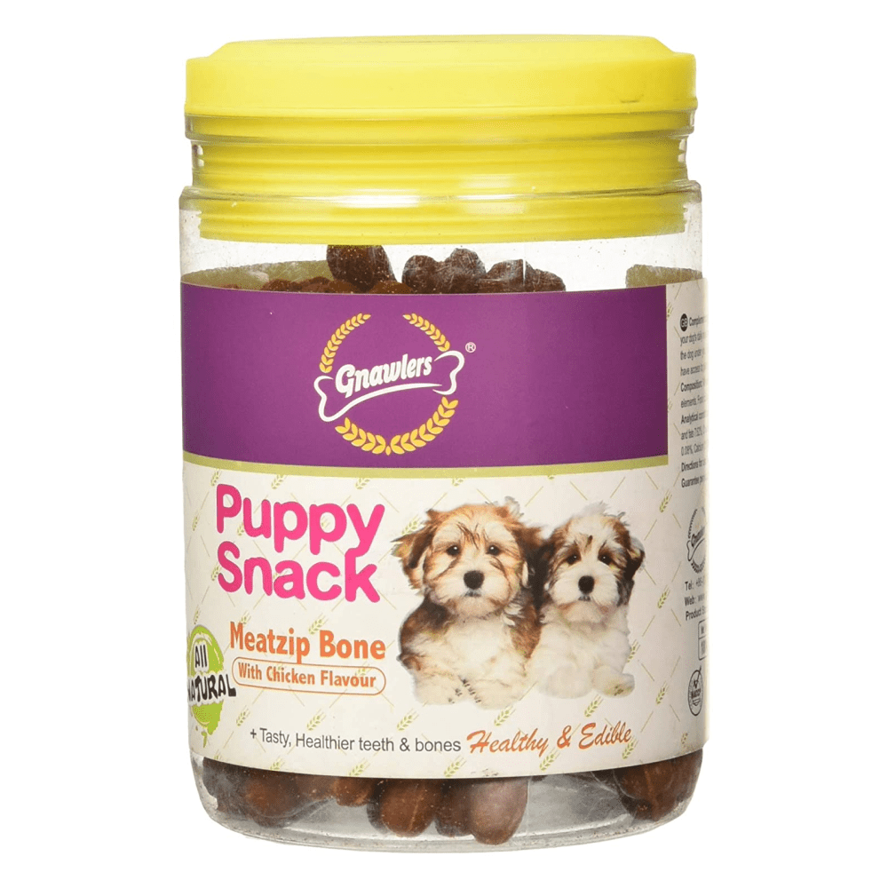 Gnawlers Puppy Snack Meatzip Bone Chicken Flavoured Dog Treats image 2