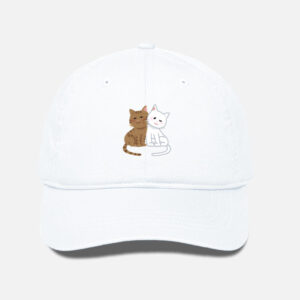 EverythingBoho Two Cats BaseBall Cap