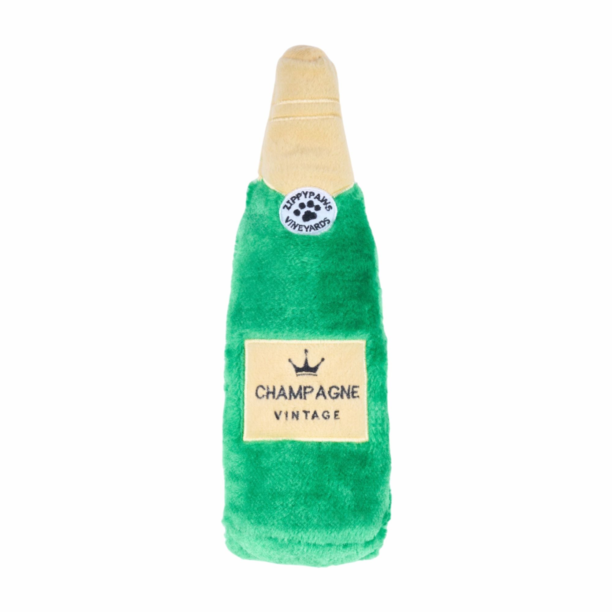 Zippy Paws Happy Hour Champagne Crusherz Plush Toy for Dogs image 1