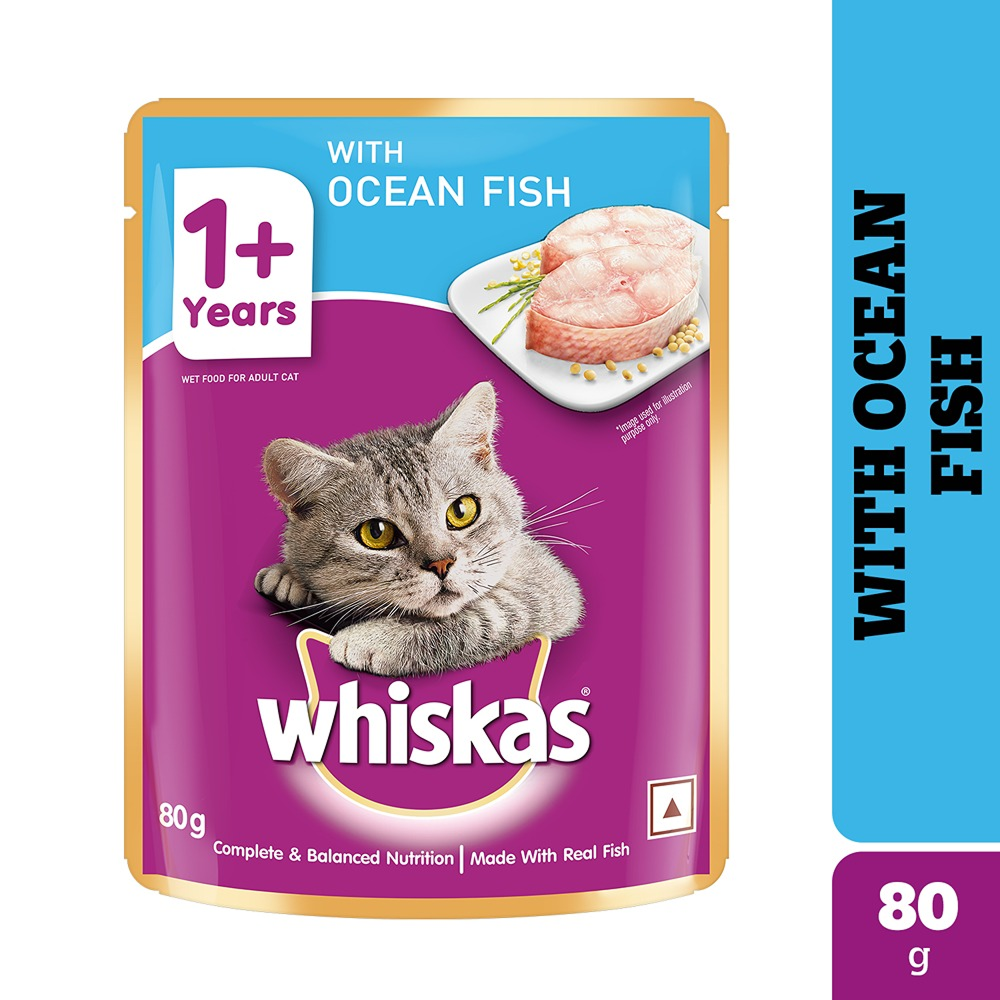 Whiskas Ocean Fish Adult Cat Wet Food image 2