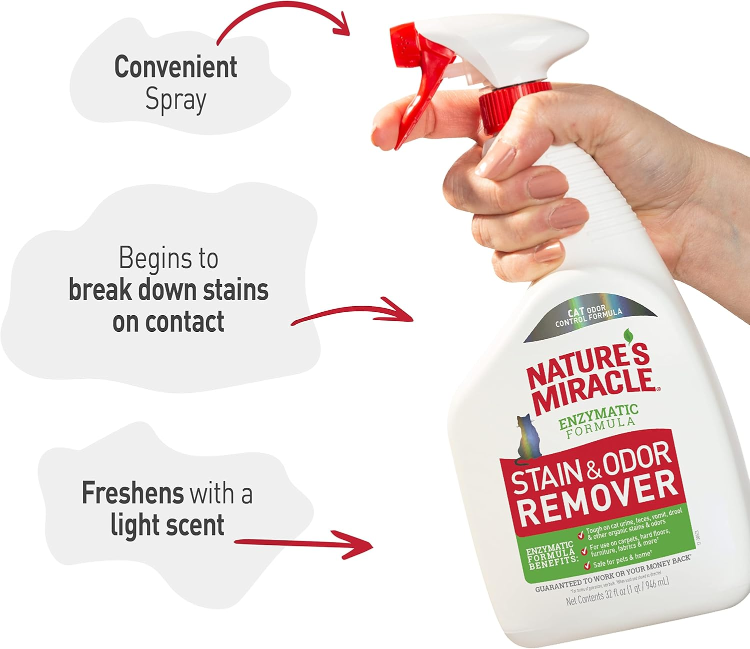 Nature's Miracle JFC Light Citrus Scented Stain and Odor Remover for Cats image 8