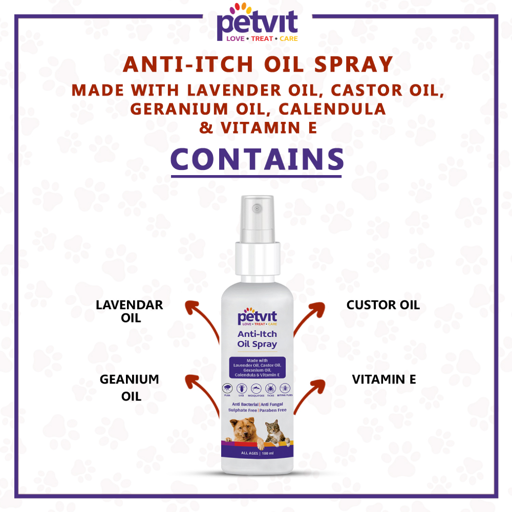 Petvit Anti Itch Oil Spray for Cats & Dogs image 4