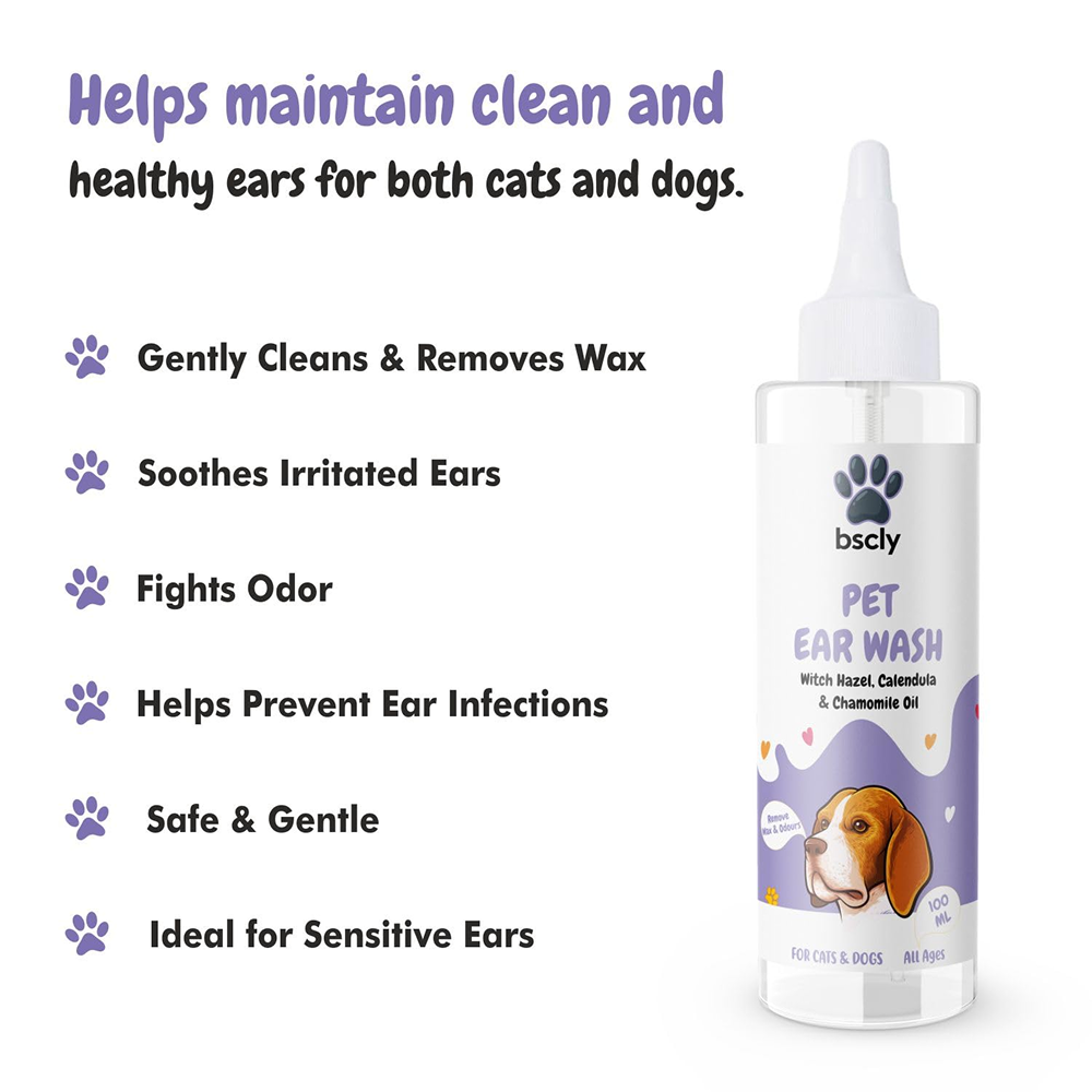 Bscly Fresh Botanical Ear Wash for Cats and Dogs image 3