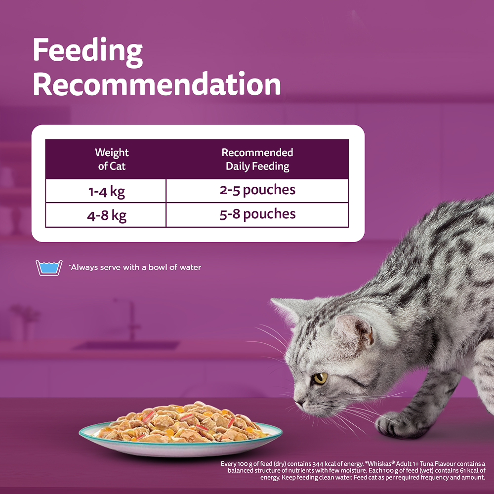 Whiskas Tuna with Kanikama And Carrot in Gravy Tasty Mix Adult Cat Wet Food image 5