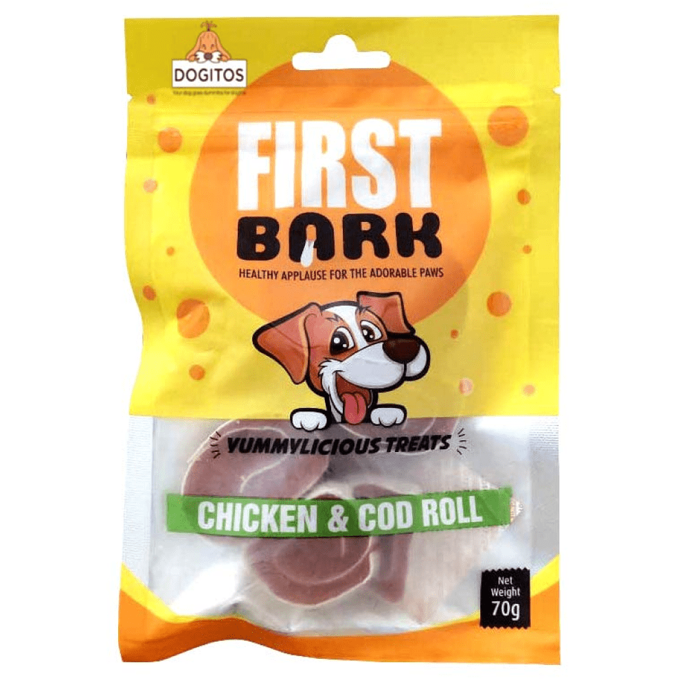 First Bark Chicken Cod Roll Dog Treats image 2