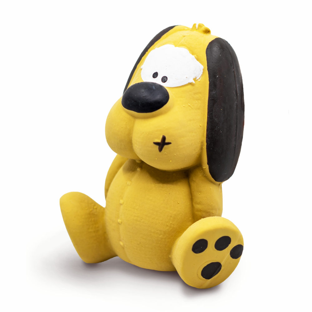 Barkbutler x Fofos Latex Bi Dog Toy for Dogs | For Medium Chewers (Yellow) image 8