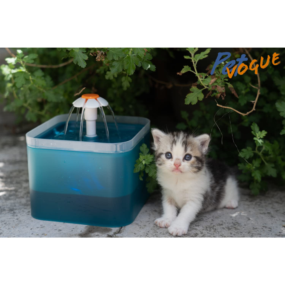 Pet Vogue Automatic Water Fountain with LED Light for Cats and Dogs (Blue) image 6