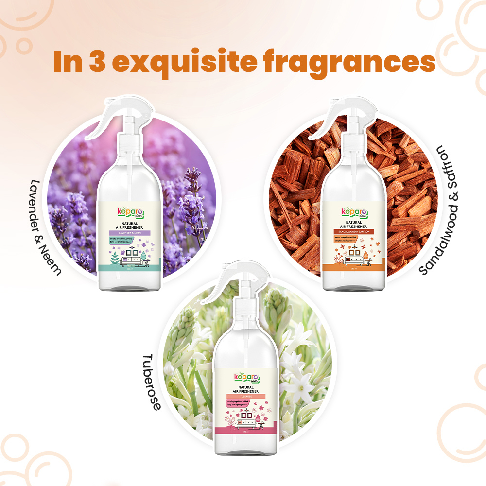 Koparo Clean Natural Air Freshener Sandalwood & Saffron Fragrance (Pet Safe) image 9