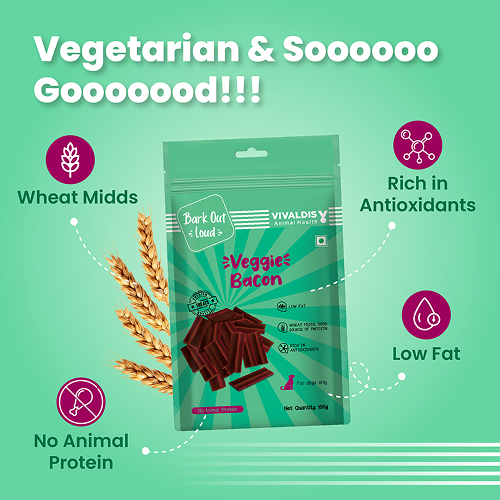 Bark Out Loud by Vivalidis Veggie Bacon Vegan Spanish Dog Treats image 2