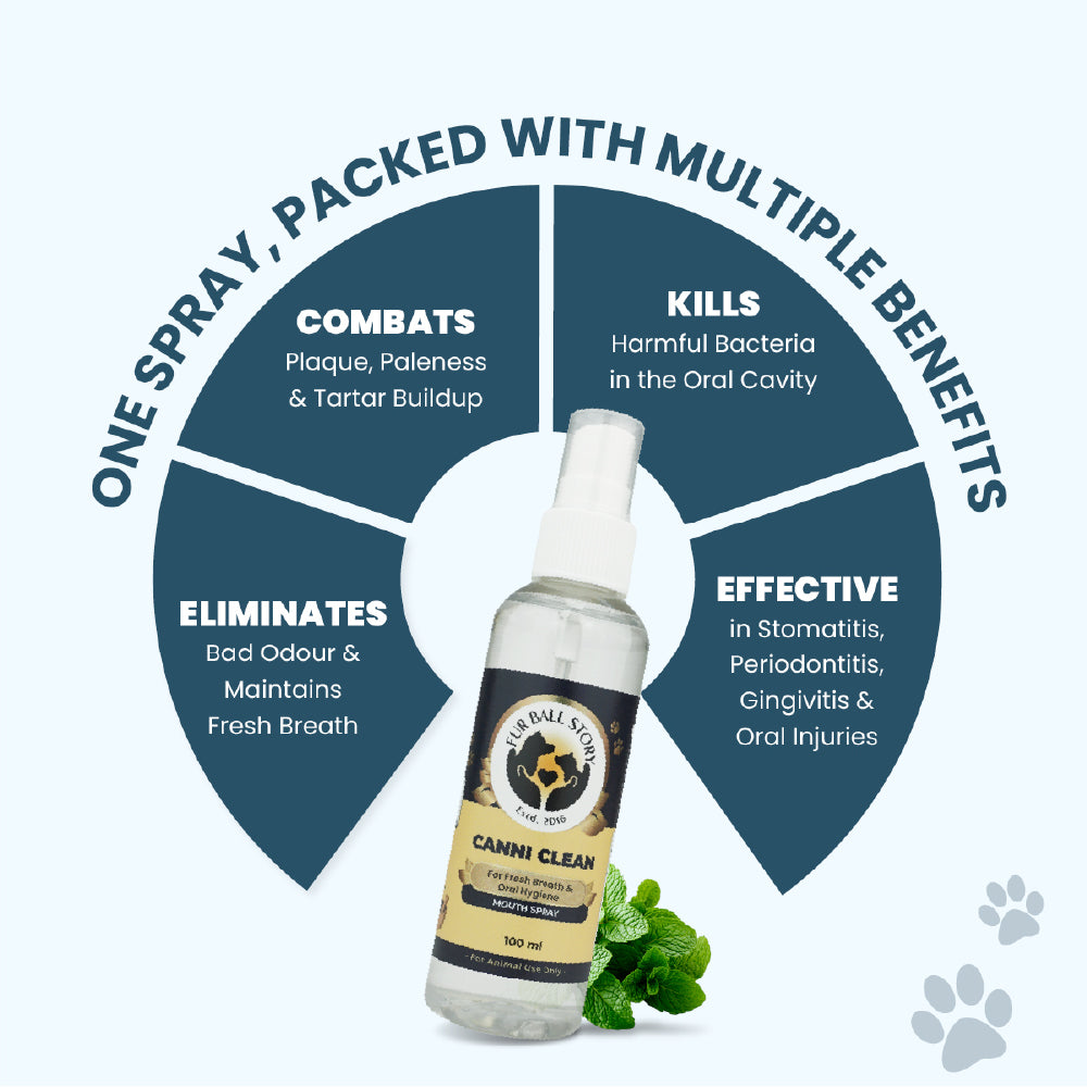 FurBall Story Canni Clean Oral Hygiene Mouth Spray for Dogs and Cats image 4