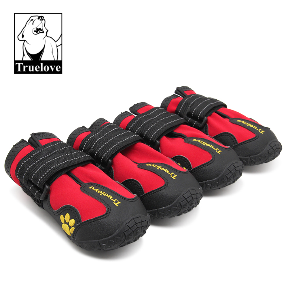 Truelove Waterproof Pet Boots for Dogs (Red, Set of 4) image 3