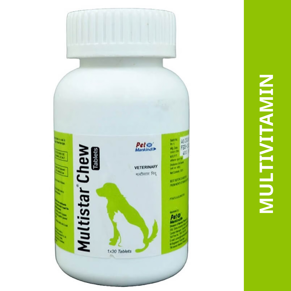 Mankind Multistar Chew tablets Multivitamin Supplement for Dogs and Cats (pack of 30 tablets) image 4