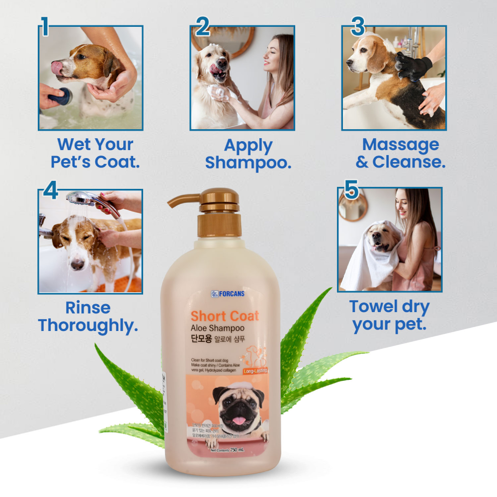 Forbis/Forcans Short Coat Aloe Shampoo for Dogs image 8