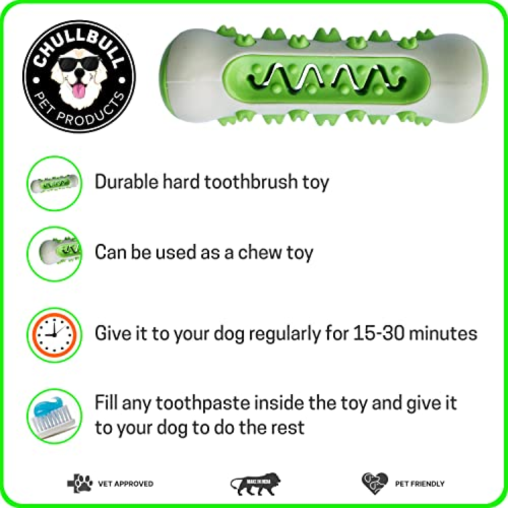 Chullbull Bite Resistance Alpha Toothbrush Toy for Dogs (Yellow) image 4