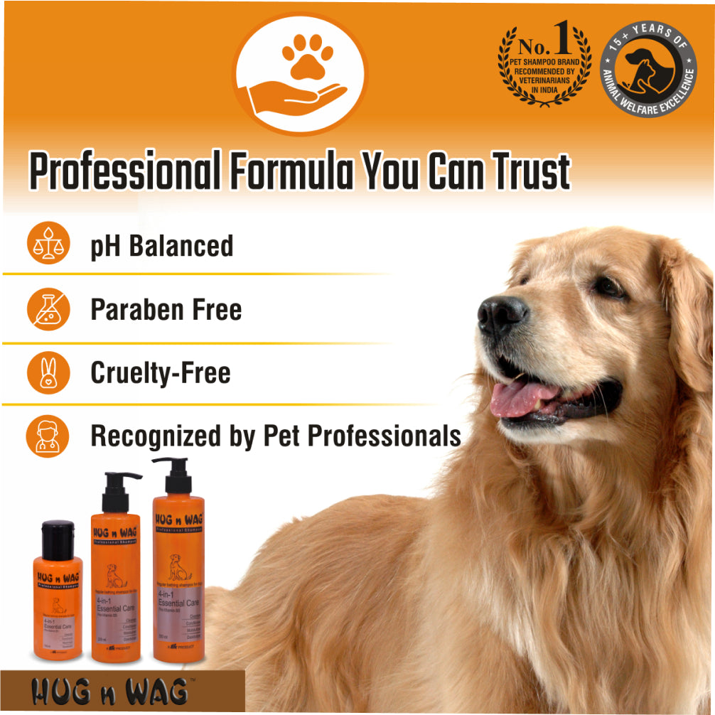 Ttk Hug n Wag Professional 4 in 1 Essential Care Shampoo with Pro Vitamin B5 for Dogs image 10