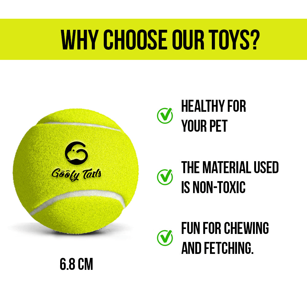 Goofy Tails Sport Tennis Ball Toy for Dogs (Green) image 4