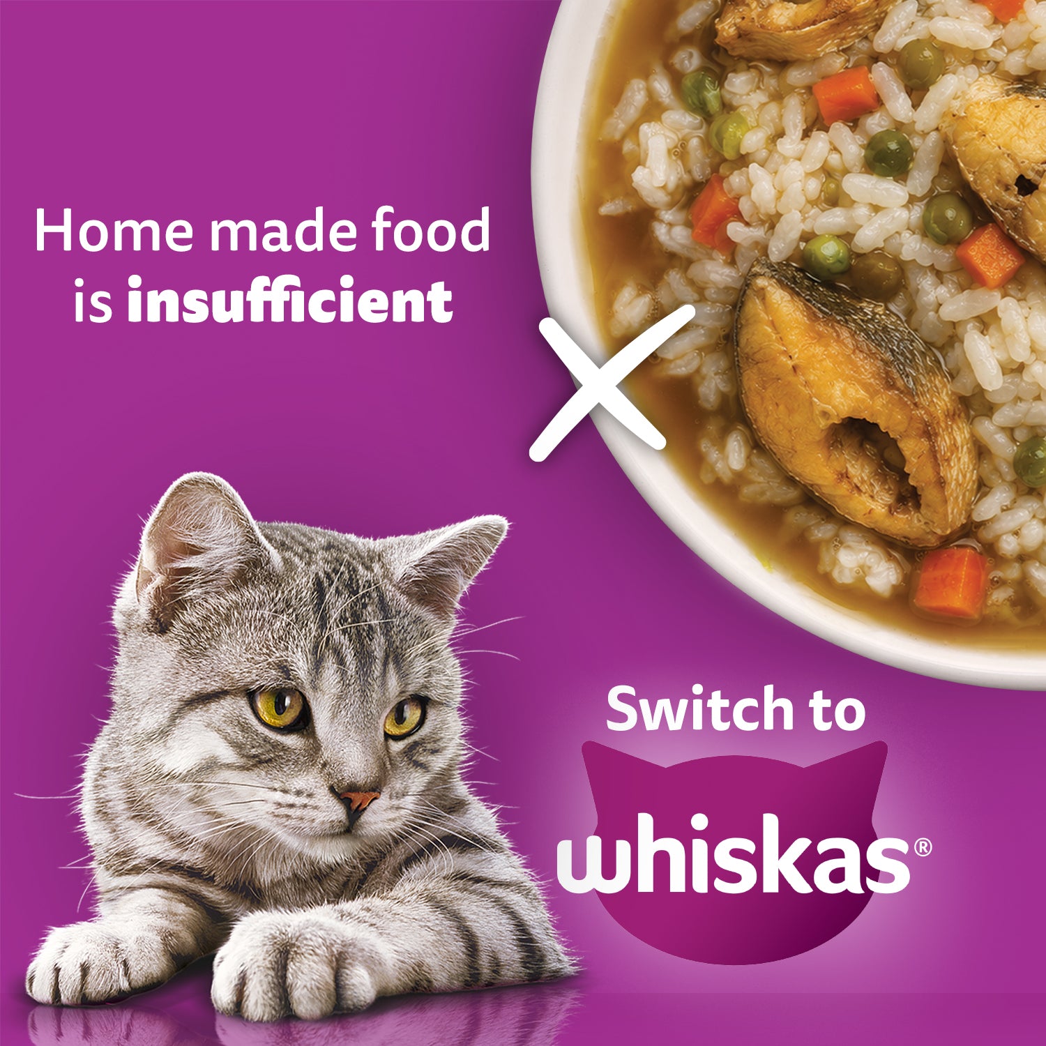Whiskas Rohu Fish Flavour Adult Cat Dry Food image 6
