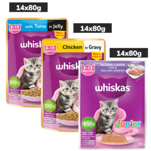 Whiskas Kitten Wet Food Value Combo |Chicken, Tuna & Mackerel