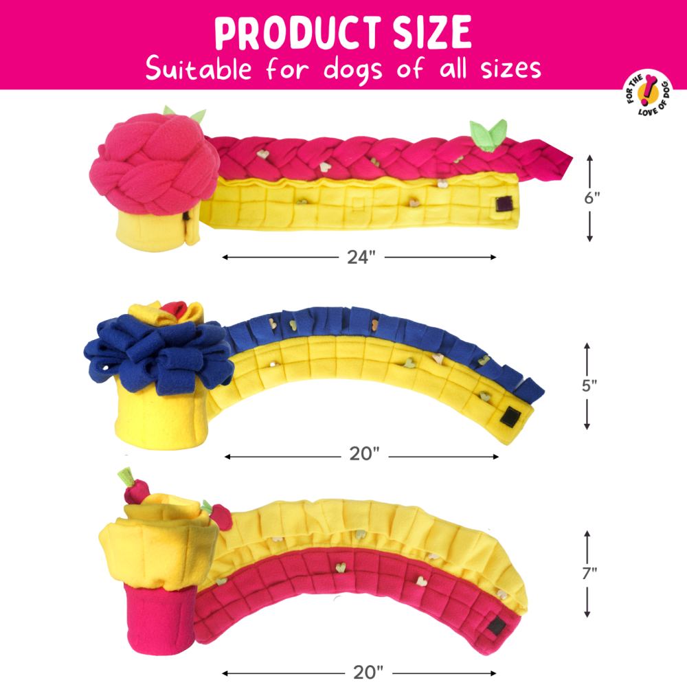 For The Love Of Dog Rose Bloom Snuffle Pupcake Toy for Dogs image 6