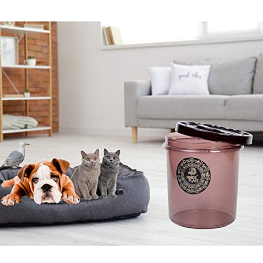 Petcrux Exclusive Brown Cat Litter Container image 2