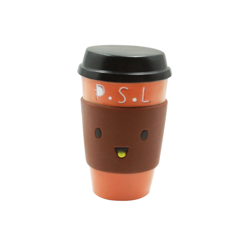 Talking Dog Club On The Go Coffee Cup Toy for Dogs (Brown) image 1