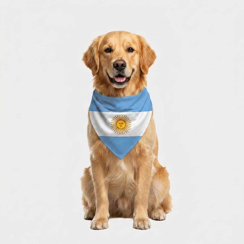 Skatrs Argentina Flag Supporter Bandana for Pets & Pet Parents image 7
