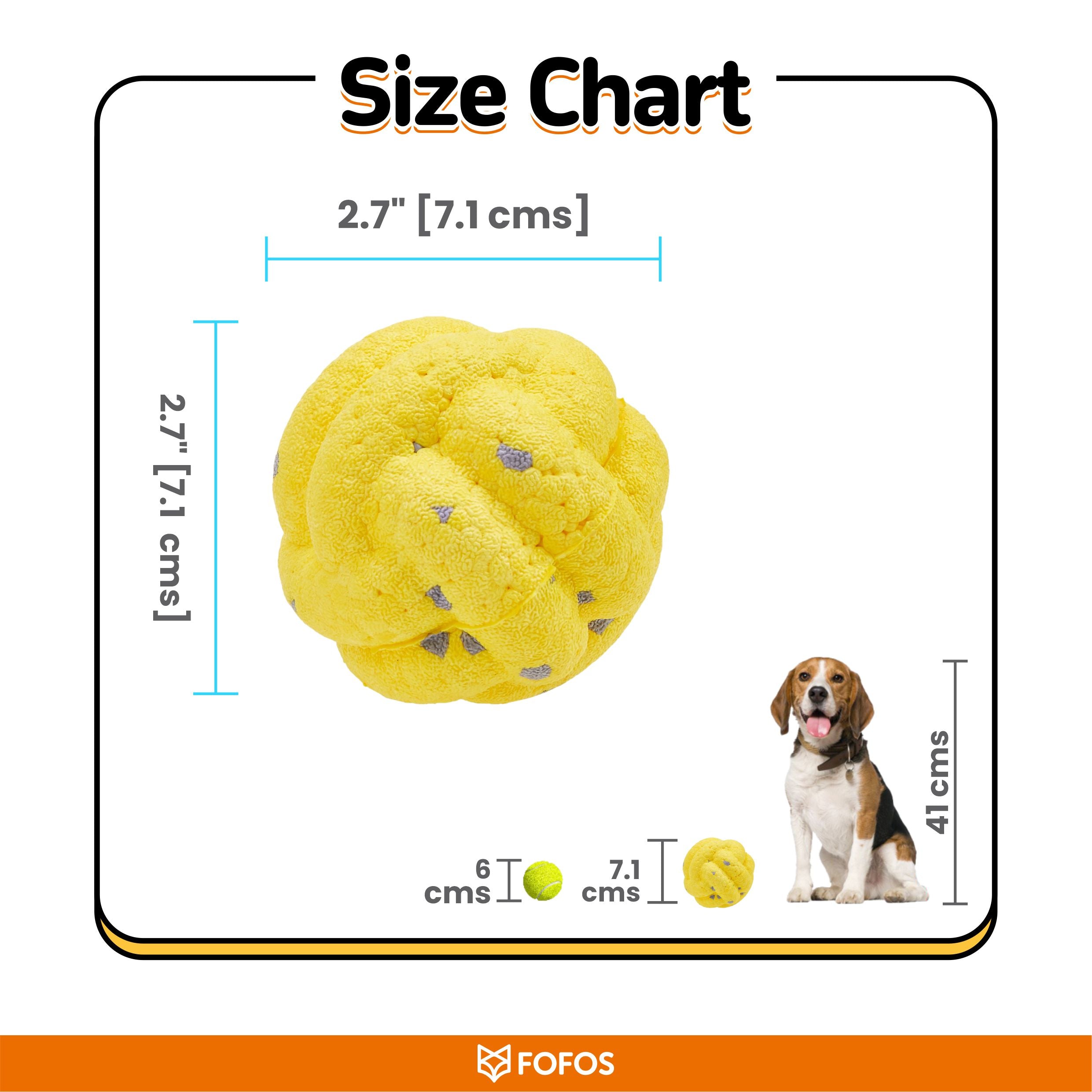 Fofos Cross Ball Super Bounce Toy for Dogs image 9