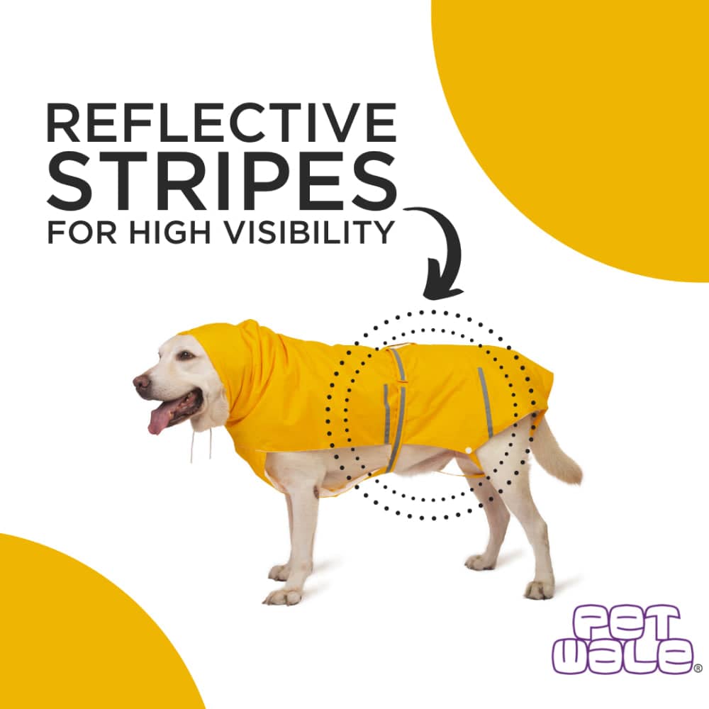 PetWale Reflective Raincoat for Dogs (Yellow) image 6