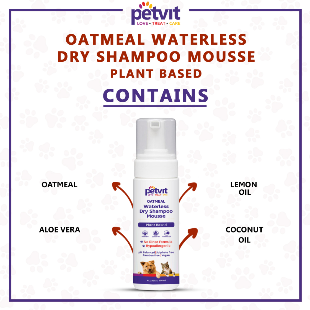 Petvit Oatmeal Waterless Shampoo for Dogs and Cats image 7