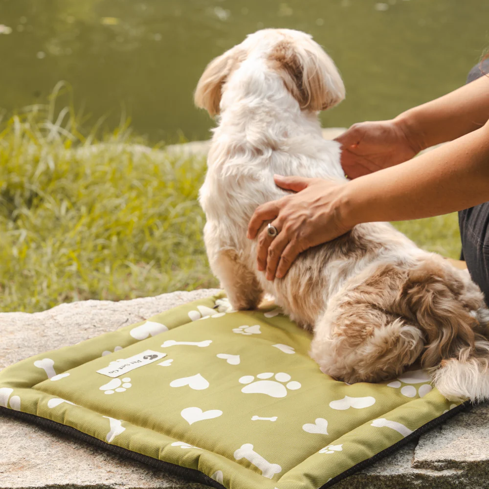 Pet Set Go Paw and Bones Heaven Mat for Dogs and Cats (Green) image 4