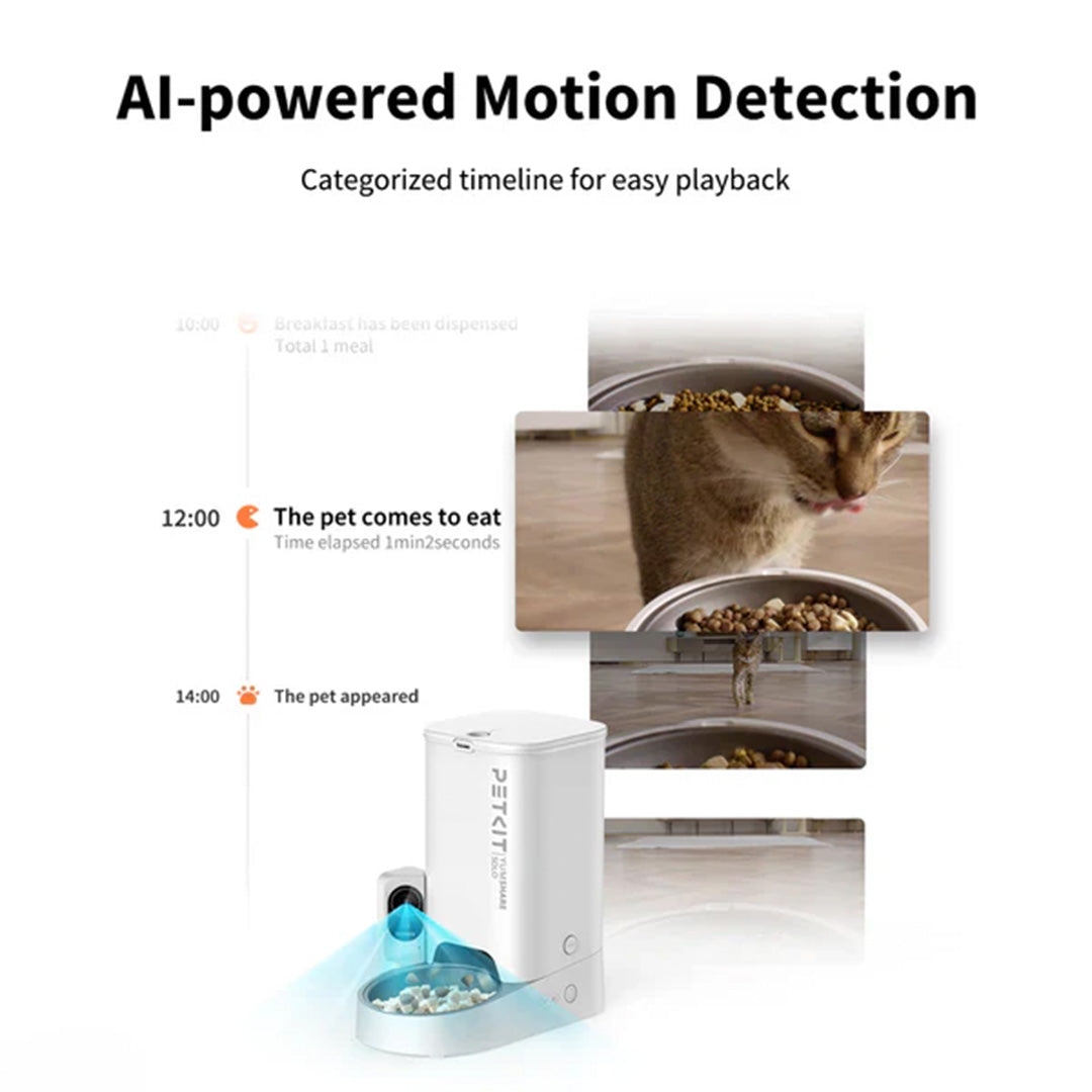Petkit YumShare Solo Automatic 2.4G WiFi Food Dispenser with HD Camera for Dogs and Cats image 2