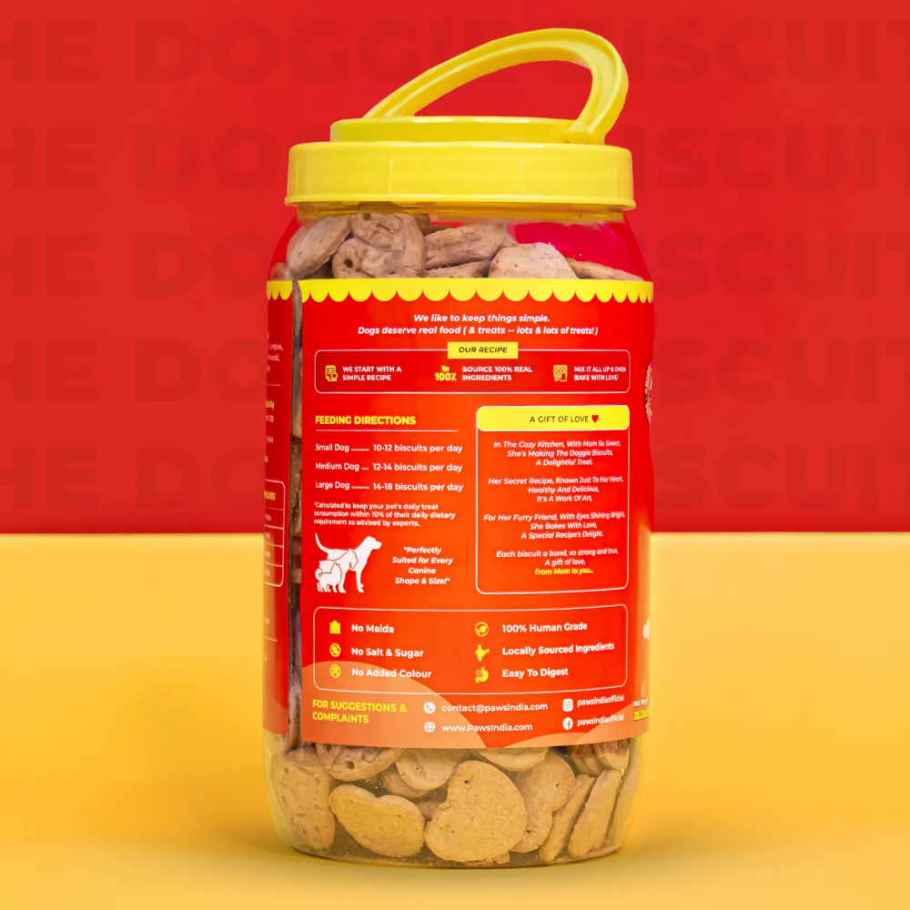 Pawsindia The Doggie Chedder Cheese Helps Joint & Mobility Dog Biscuits image 3