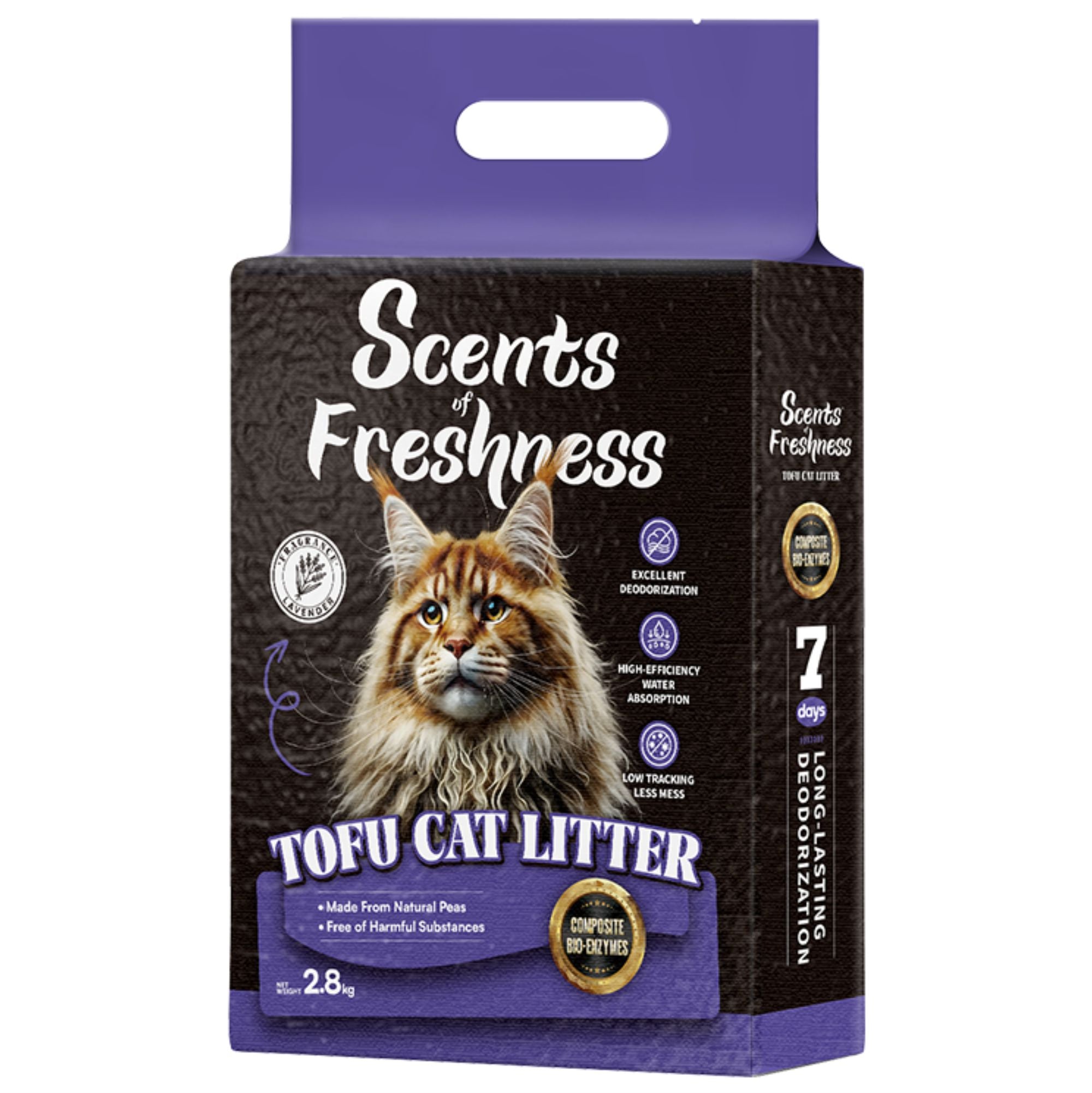 Scents of Freshness Premium Tofu Cat Litter for Cats (Lavender)