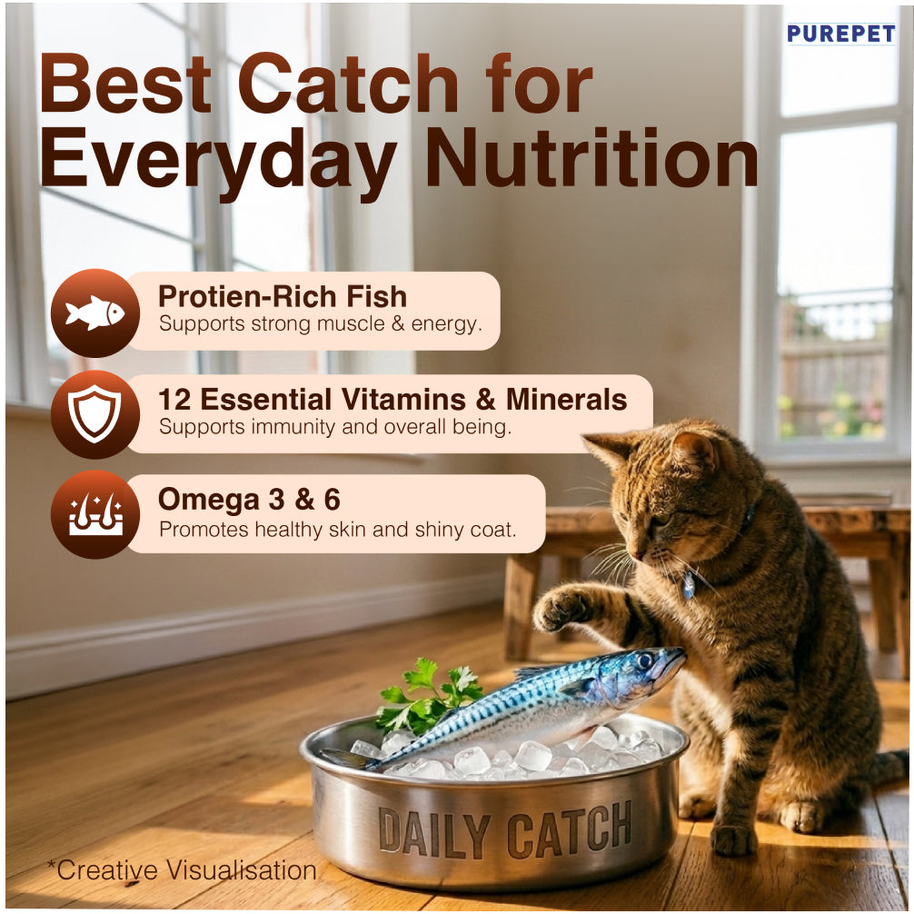 Purepet Mackerel Adult Cat Dry Food image 5