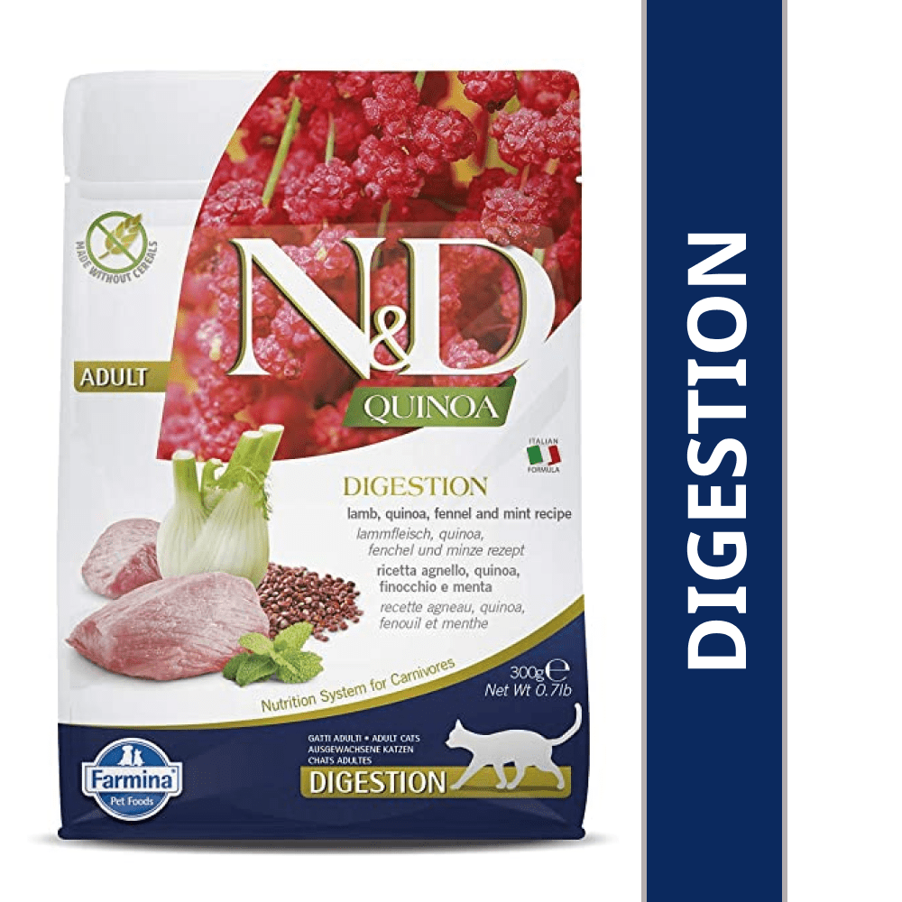 Farmina N&D Quinoa Lamb Mint & Fennel Grain Free Digestion Adult Dry Cat Food image 9