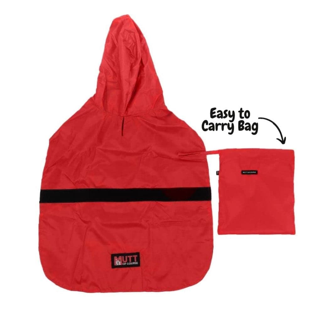 Mutt of Course Raincoat For Dogs (Red) image 3