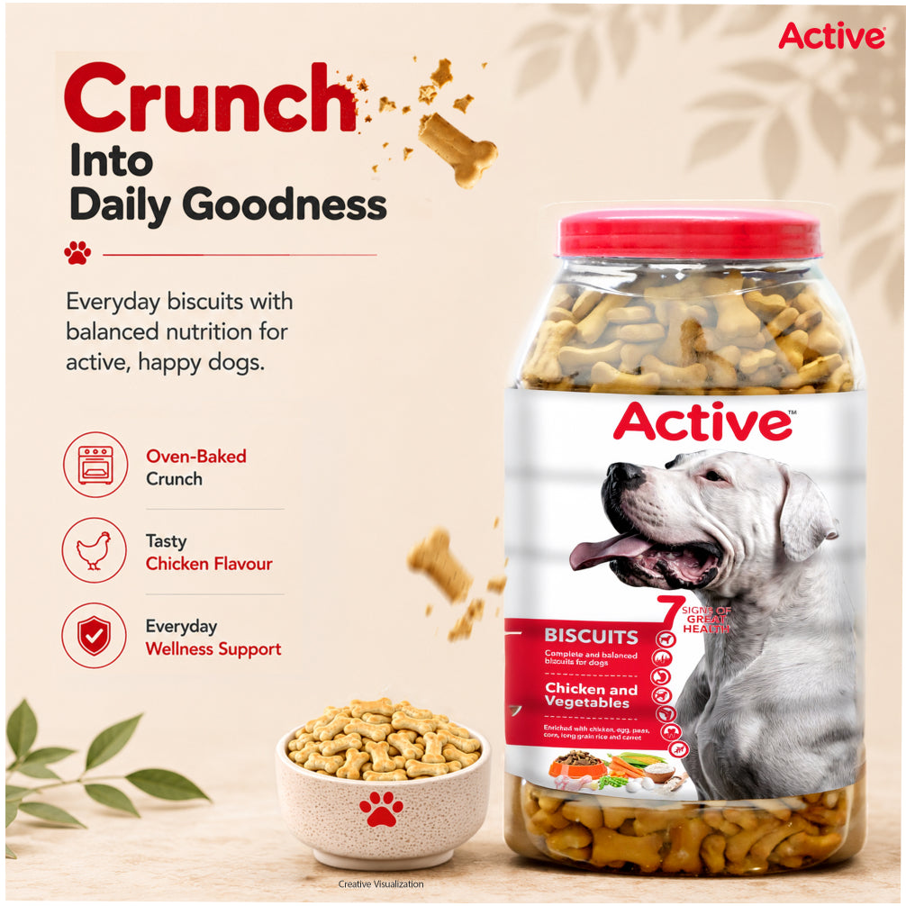 Active Chicken and Vegetables Biscuit Dog Treats (Buy 1 Get 1) image 2