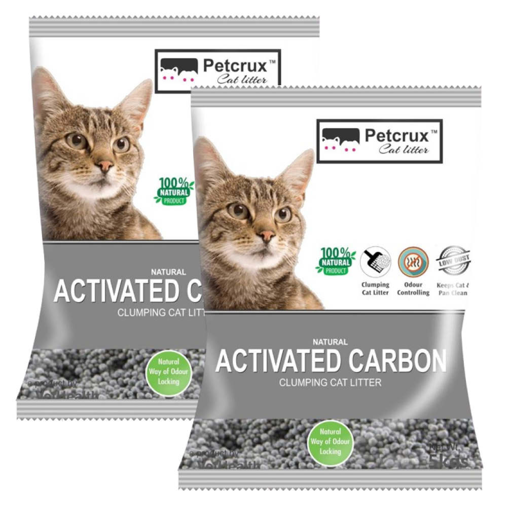 PetCrux Exclusive Scoopable Unscented Natural Activated Carbon Cat Litter image 3