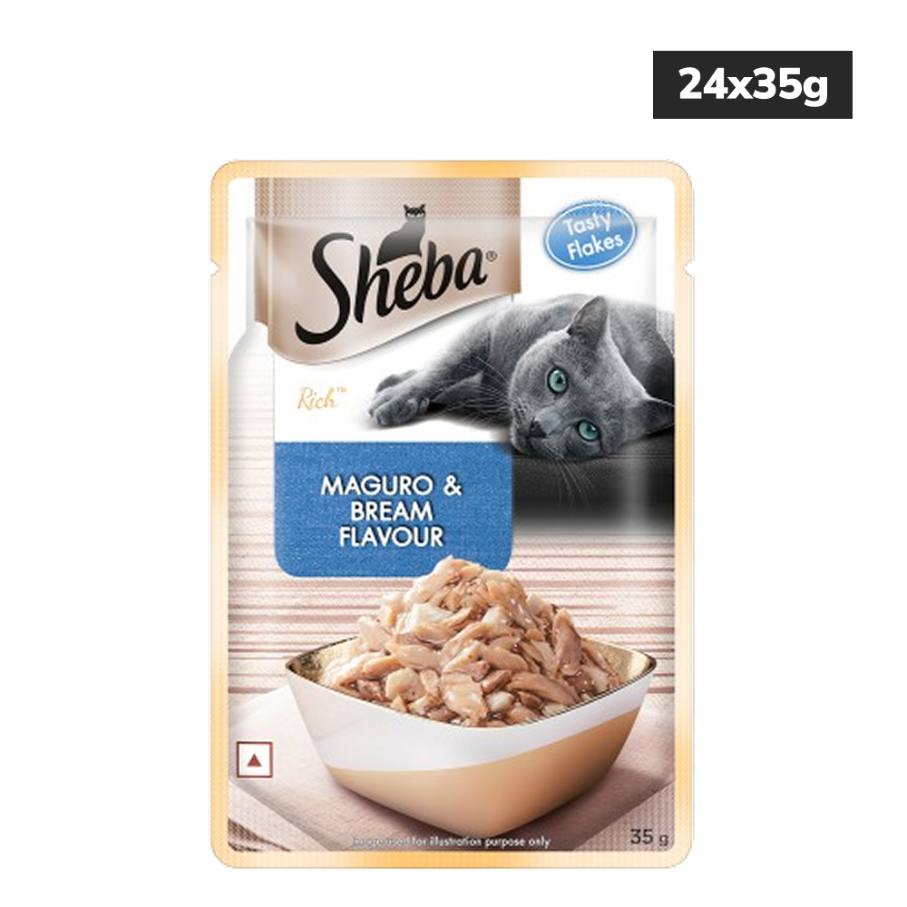 Sheba Maguro & Bream Fish Mix Premium Cat Wet Food image 3