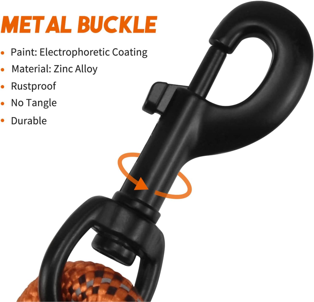 Pet Vogue Reflective Rope Leash for Dogs (Orange) image 3