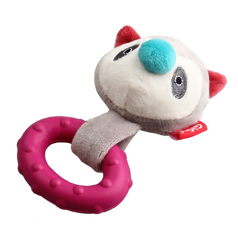 GiGwi Suppa Puppa Ring Raccoon Toy for Dogs (Pink) image 5