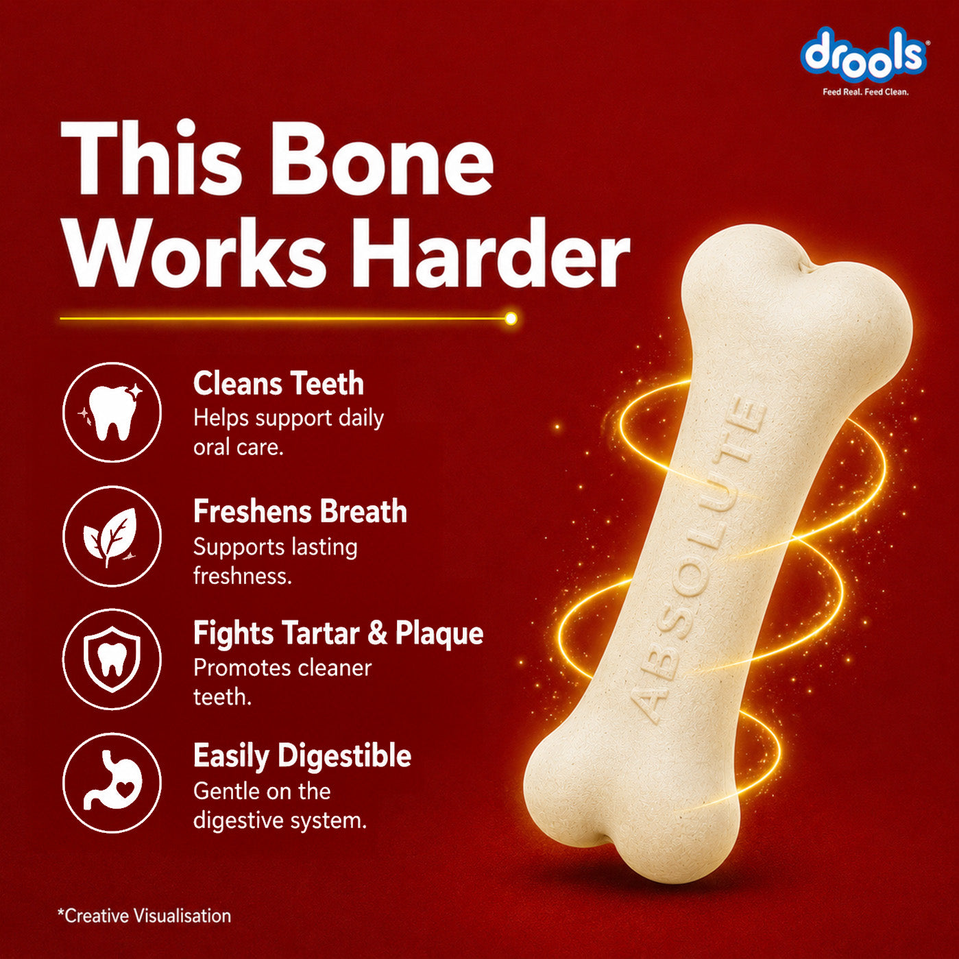 Drools Absolute Calcium Bone Pouch for Dogs image 3