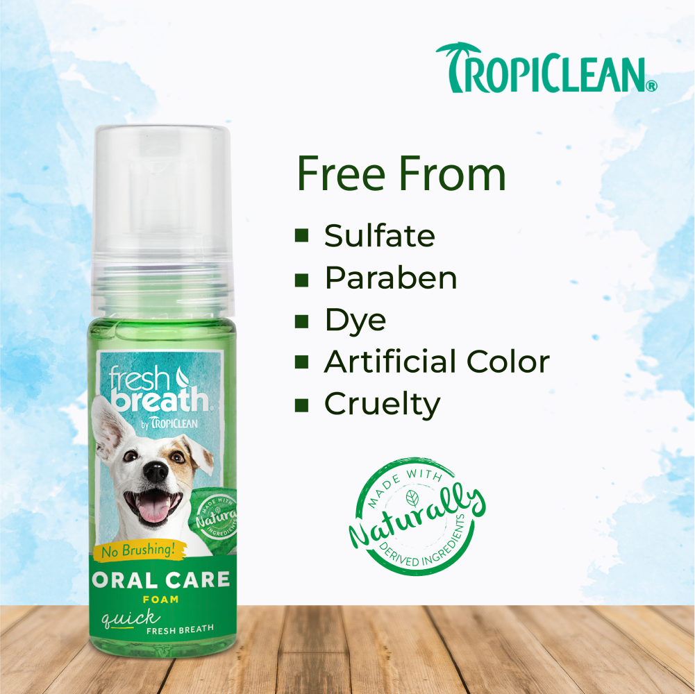 Tropiclean Fresh Breath Oral Care Foam For Dogs image 6