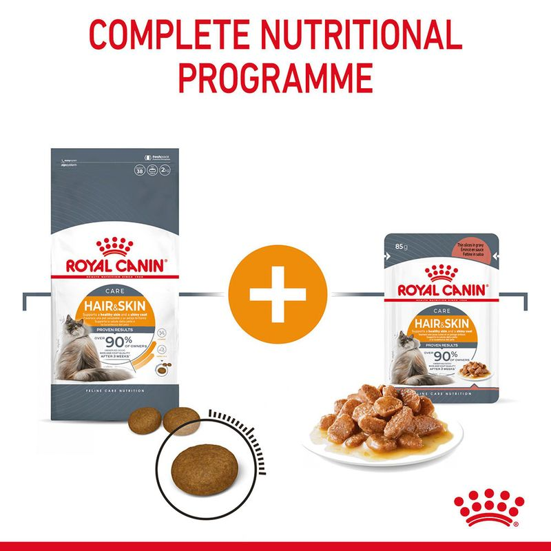 Royal Canin Hair & Skin Care Adult Gravy Cat Wet Food image 7