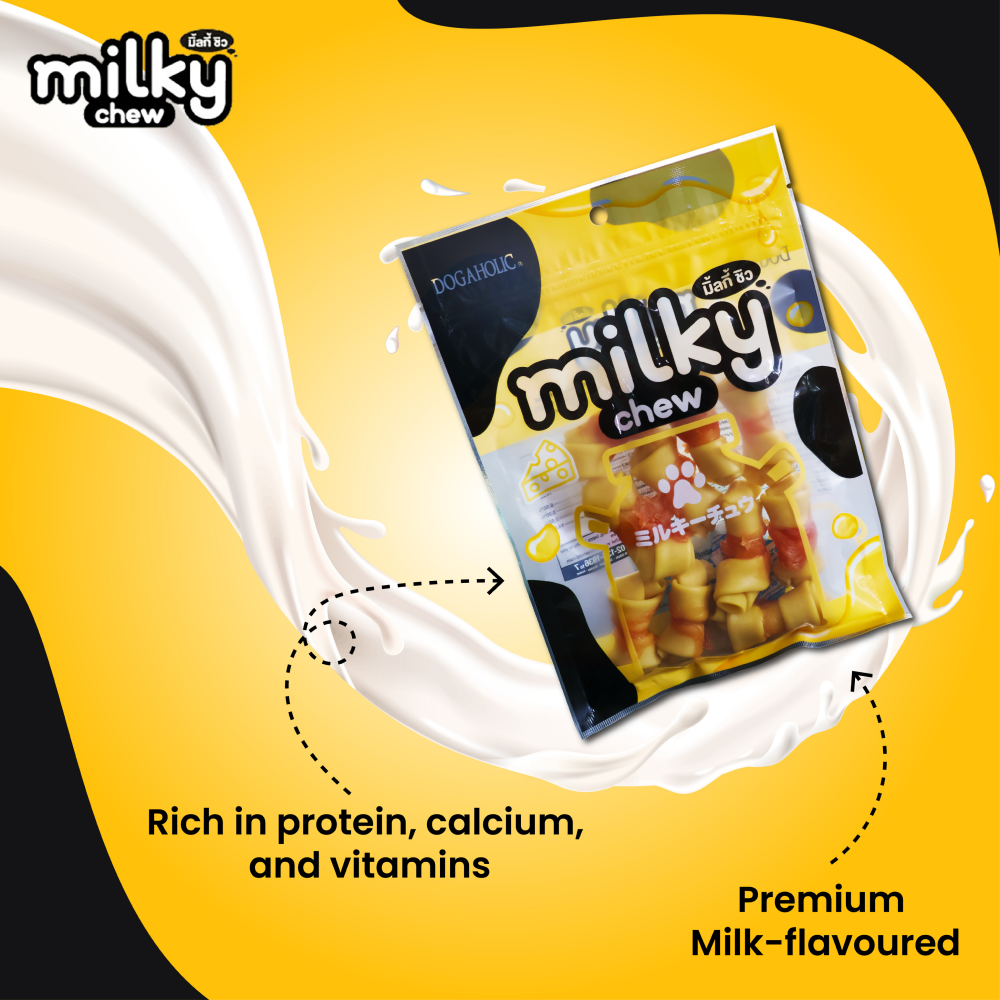 Dogaholic Milky Chew Cheese Chicken Bone Style image 3