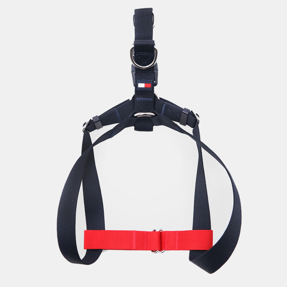 Tommy Hilfiger Blocked Harness for Dogs (Red/White) image 1