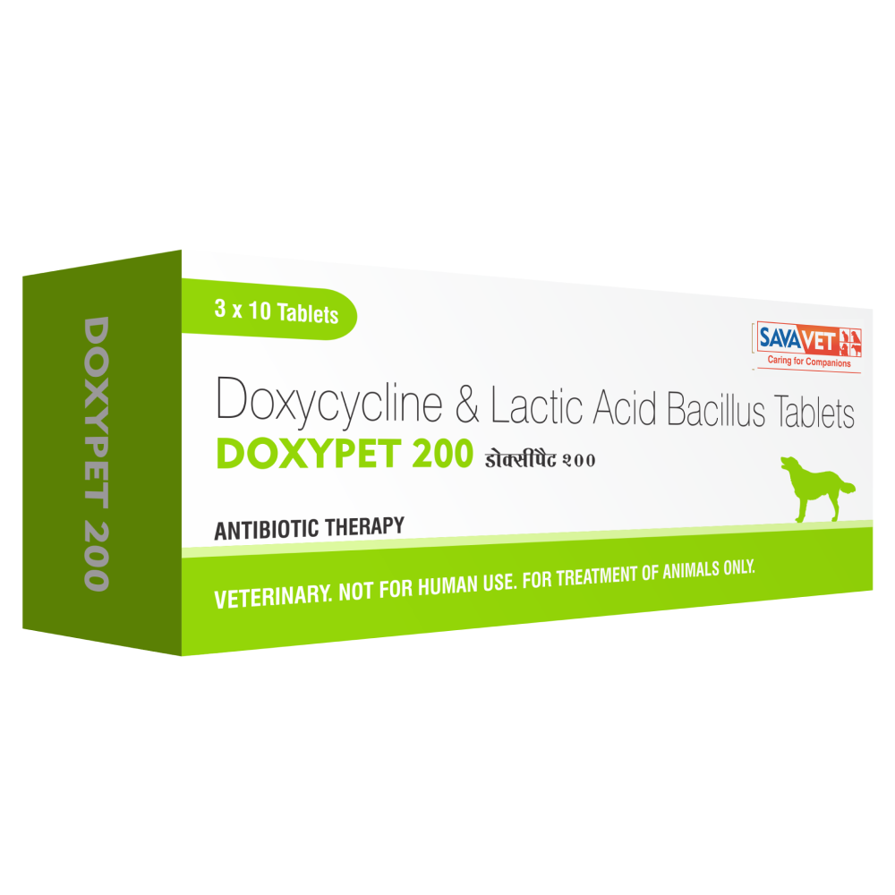 Savavet Doxypet (Doxycycline) Tablet for Dogs and Cats (pack of 10 tablets) image 3